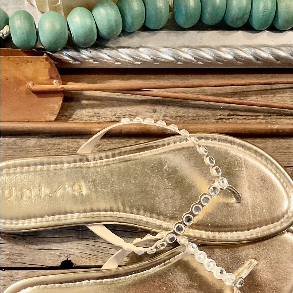 Brand Unisa, brand new gold sandal    Size 10 purchased wrong size
